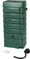 Kunststof muurregenton met peilstok 276 liter groen - thumbnail