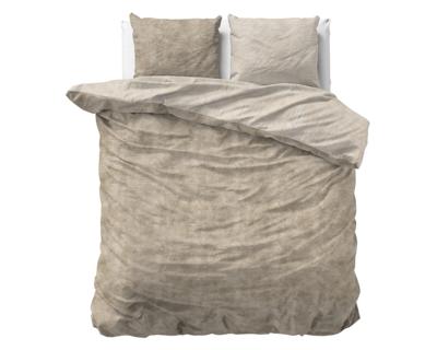 Sleeptime Flanel Washed Cotton Taupe 200 x 200/220 cm