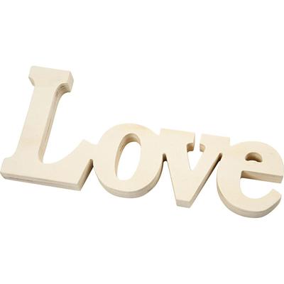Creativ Company Decoratie woord, afm 23x10 cm, dikte 15 mm, 1 stuk