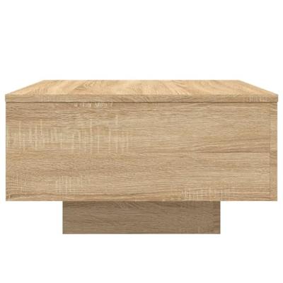 Salontafel met LED-verlichting 55x55x31 cm sonoma eikenkleurig Salontafel met LED-verlichting 55x55x31 cm sonoma eikenkleurig
