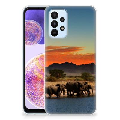 Samsung Galaxy A23 | TPU Hoesje | Olifanten Samsung Galaxy A23 | TPU Hoesje | Olifanten