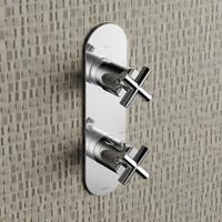 Hotbath Chap inbouw douchethermostaat 2-wegs chroom - thumbnail