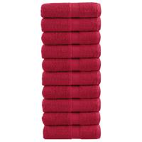 VidaXL Gastendoekjes solund 10 st 600 g/m² 30x30 cm rood - thumbnail