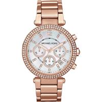 Michael Kors Dames Parker roestvrijstalen Rosegoudkleurig horloge 39 mm MK5491 - thumbnail