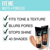 Maybelline - Fit Me Matte + Poreless Foundation - 104 Soft Ivory - thumbnail