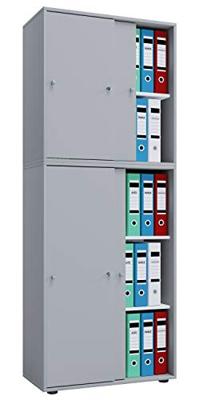 VCM Kantoorkast Lona (Schuifdeuren, Grijs, XXl) VCM Kantoorkast Lona (Schuifdeuren, Grijs, XXl)