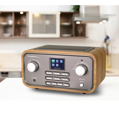 Albrecht DR 316 C Tafelradio met internetradio DAB+, FM AUX, WiFi, Internetradio Hout
