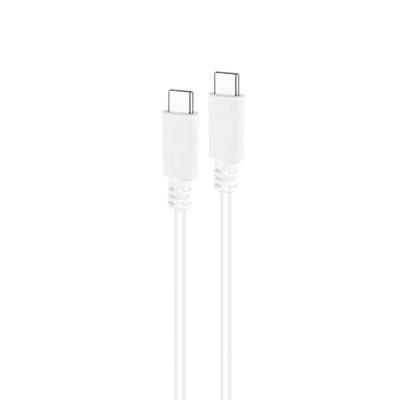 NANOCABLE 10.01.2301-L150-W - USB-C naar USB-C 3A kabel voor mobiele telefoons, tablets, laptops enz. USB 2.0, opladen tot 3 ampère, mannelijk-mannelijk, wit, 1,5 meter