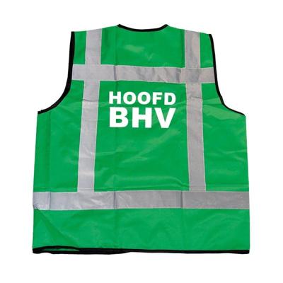 RWS veiligheidsvest hoofd BHV groen - RWS veiligheidsvest hoofd BHV groen