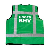 RWS veiligheidsvest hoofd BHV groen - RWS veiligheidsvest hoofd BHV groen - thumbnail