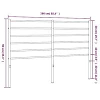 Hoofdbord metaal wit 160 cm - thumbnail