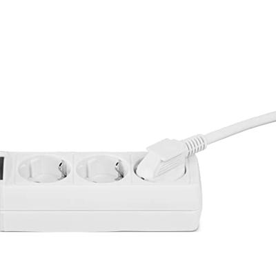 Hama Stekkerdoos, 3-voudig, schakelaar, 3 m Kabel Wit - thumbnail