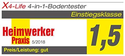 X4-LIFE 700403 Bodemtester Zwart, Geel
