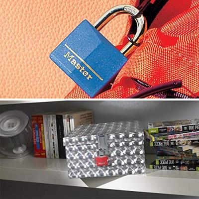 Masterlock 40mm - 21mm hardened steel shackle, 6mm diam. - double locking - 4-pin - 9141EURDCOL Masterlock 40mm - 21mm hardened steel shackle, 6mm diam. - double locking - 4-pin - 9141EURDCOL