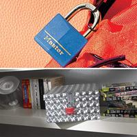 Masterlock 40mm - 21mm hardened steel shackle, 6mm diam. - double locking - 4-pin - 9141EURDCOL - thumbnail