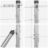 Weidehekwerk Zilver 25 x 1.6 m Gegalvaniseerd staal - thumbnail