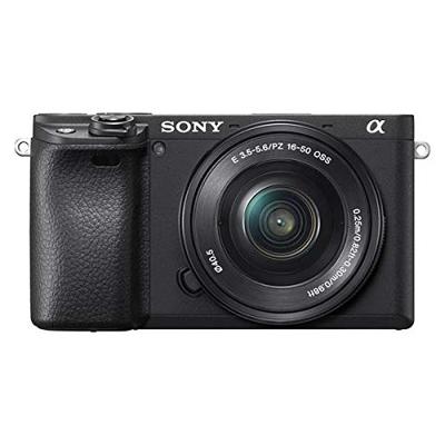 Sony Alpha 6400 E-Mount Systeemcamera, 24 Megapixels, 4K Video, 180° Klapscherm, 0.02 Sec. Real-Time Autofocus Met 425 Contrast Af-Punten, Xga Oled-Zoeker, Inclusief L-Kit 16-50 Mm Objectief, Zwart