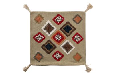 Kussenhoes DKD Home Decor Multicolour Franjes 50 x 1 x 50 cm