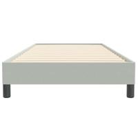 Boxspring zonder matras fluweel lichtgrijs 80x220 cm - thumbnail