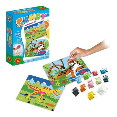 Selecta Sandy sand painting dinosaurus en tijger