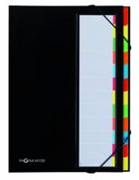 Pagna sorteermap voor ft A4, 12 compartimenten, zwart - thumbnail