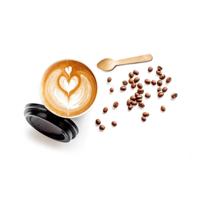 Wegwerp Theelepel Hout 11cm, 50st. - thumbnail