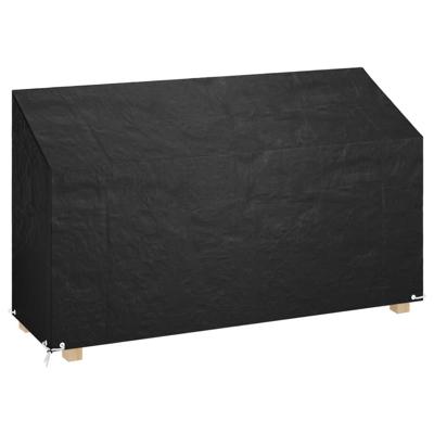 Tuinbankhoes met 8 oogjes 210x70x70/88 cm polyetheen Tuinbankhoes met 8 oogjes 210x70x70/88 cm polyetheen