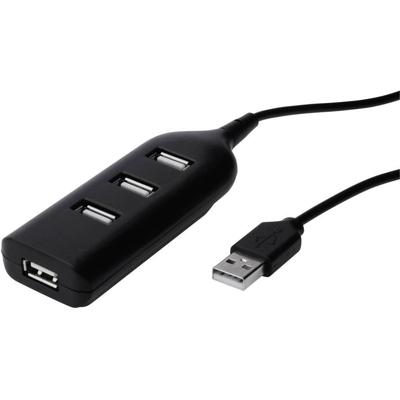 Digitus AB-50001-1 AB-50001-1 USB-hub 4 poorten USB-A USB 2.0 480 MBit/s Zwart