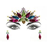 3 PC'S voorhoofd groene Masquerade make-up acryl gezicht sticker stijl: YT-03 - thumbnail