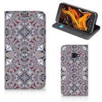 Samsung Galaxy Xcover 4s | Standcase | Flower Tiles - thumbnail