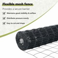 VidaXL Hek met paal grijs 0,6 x 10 m staal en pvc - thumbnail