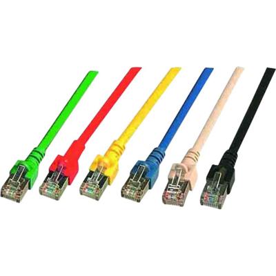 HELU 802999 RJ45 CAT 6 S/FTP 0.50 m Blauw Afgeschermd, Halogeenvrij 10 stuk(s)