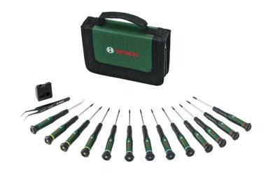 Bosch Groen Precisieschroevendraaierset | 15-delig - 1600A039J4