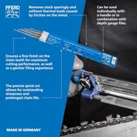PFERD TOOLS 12617110 Ergonomisch vijlheft voor kettingzaagvijlen-ø 4,0-5,5 mm 10 stuk(s) - thumbnail