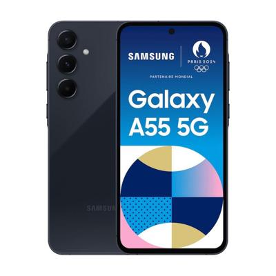 Samsung Galaxy A55 5G Smartphone 128 GB 16.8 cm (6.6 inch) Navy Android 14 Hybrid-SIM