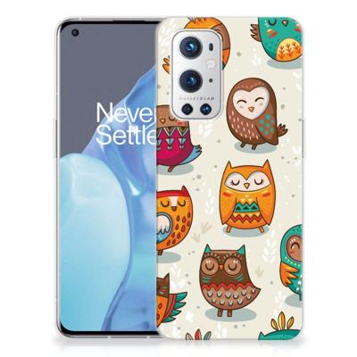 OnePlus 9 Pro | TPU Hoesje | Vrolijke Uilen