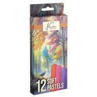 Pastelkrijt Nassau fine art zacht blister 12 stuks assorti - thumbnail