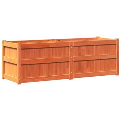 VidaXL Plantenbak 150x50x50 cm massief grenenhout wasbruin VidaXL Plantenbak 150x50x50 cm massief grenenhout wasbruin