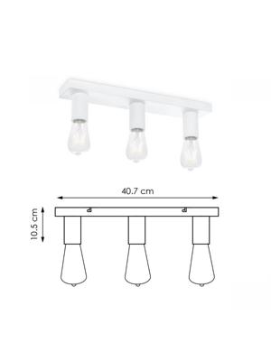 Light depot - opbouwspot Nitro 3 lichts - wit - Outlet Light depot - opbouwspot Nitro 3 lichts - wit - Outlet