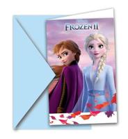 Folat BV Disney frozen 2 uitnodigingen, 6st. - thumbnail