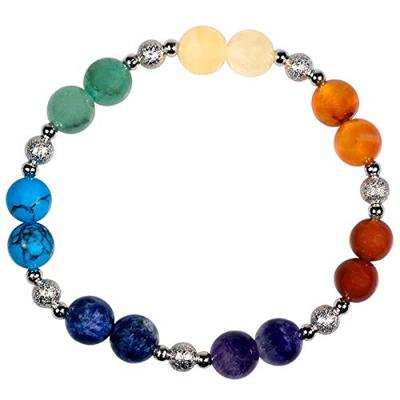 Elastische Armband 7 Chakra's Elastische Armband 7 Chakra's