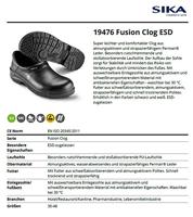 SIKA 19476 Fusion Clog ESD S2 Zwart - Maat 37 - 00.089.002.37 - thumbnail