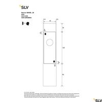 SLV Slaapkamer wandlampQuadrass wit - 1003429 - thumbnail
