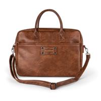 PU leren laptoptas met naam - thumbnail