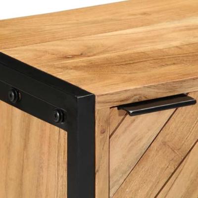 Nachtkastje Bruin 40 x 30 x 50 cm Massief acaciahout