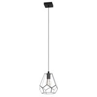 Eglo HanglampMardyke zwart met glas - 43643 - thumbnail