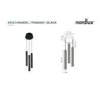 Hanglamp rond ribbel &apos;Vico&apos; GU10 eettafel - thumbnail