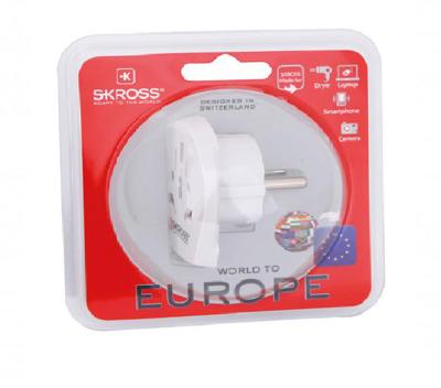 Reisadapter Wereld-naar-Europa Geaard