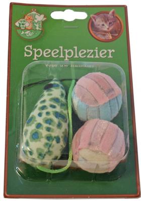 Katten-speelgoed bal muis 7.5cm pak a 3st Gebr. de Boon - Gebr de boon Katten-speelgoed bal muis 7.5cm pak a 3st Gebr. de Boon - Gebr de boon