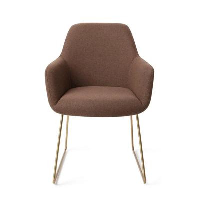 Jesper Home Eetkamerstoel 'Hiroo' Slide Gold, kleur Rustic Rye